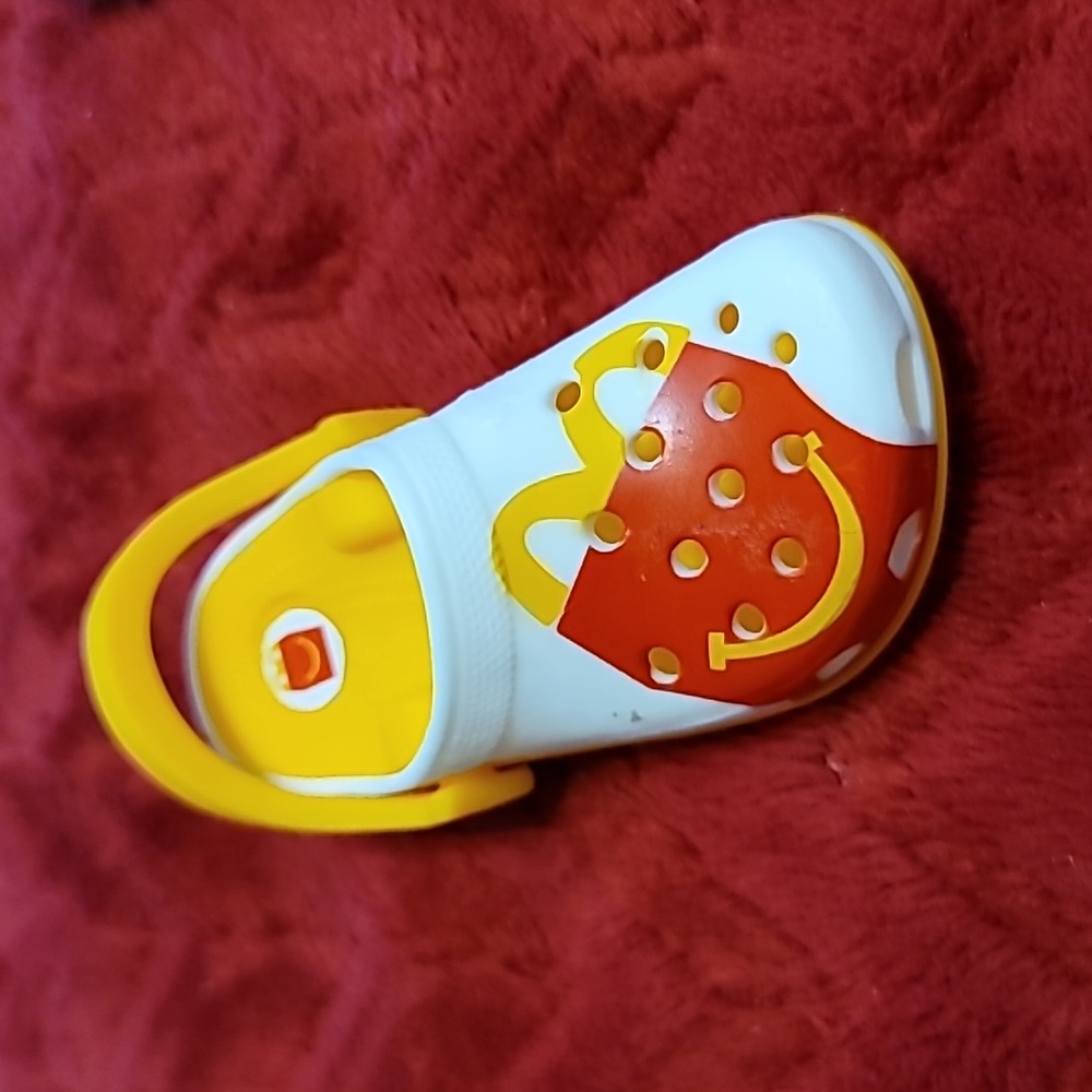 Crocs White and Yellow Happy Meal